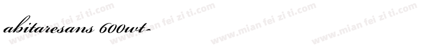 abitaresans 600wt字体转换